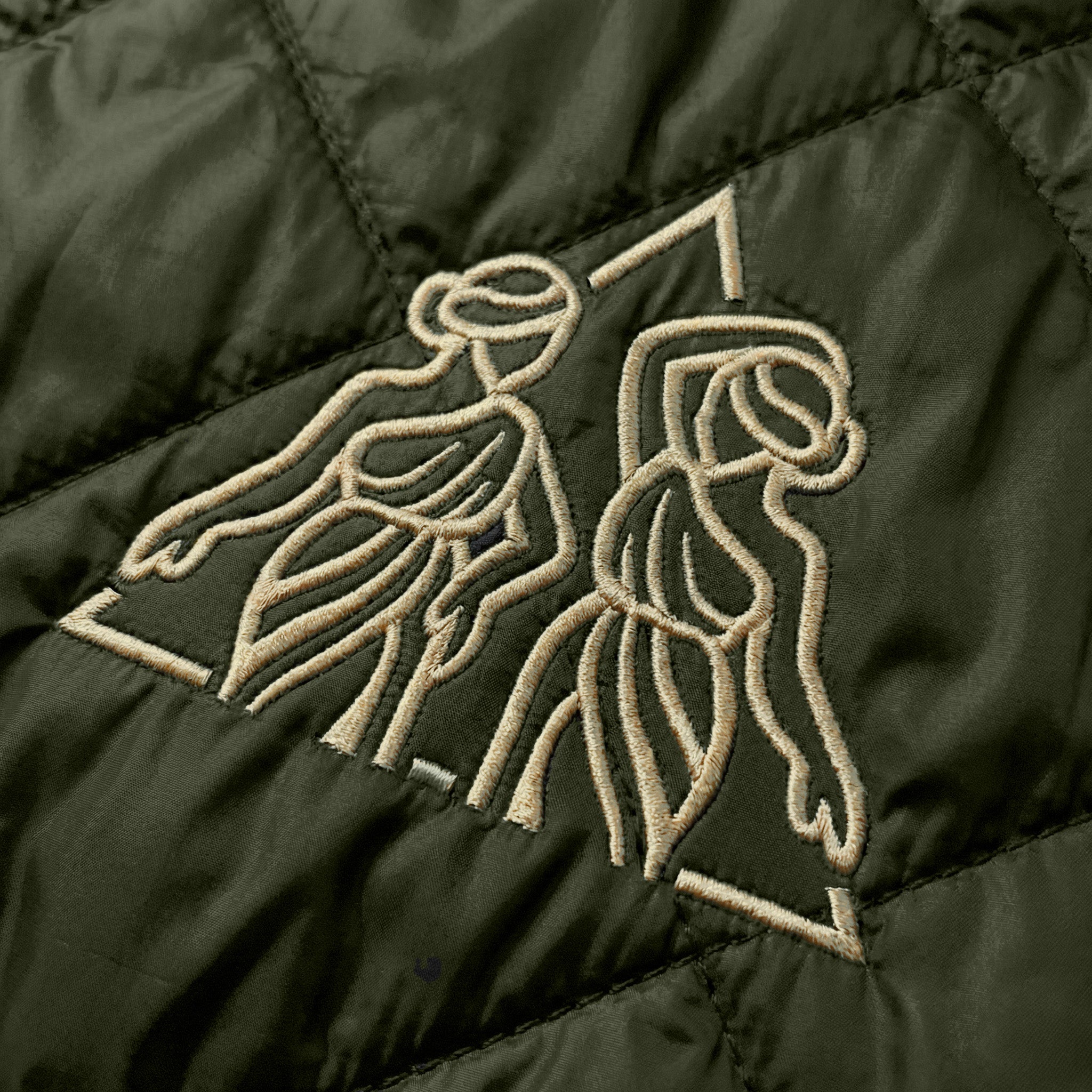 Quilted Full-Zip Jacket Feat. Muses Emblem