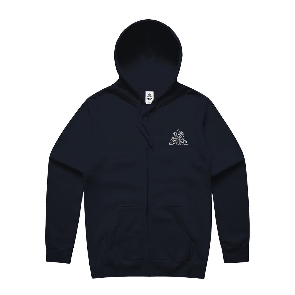 Astor 400 Capsule 3 Muses Emblem Hoodie - Navy (Front)