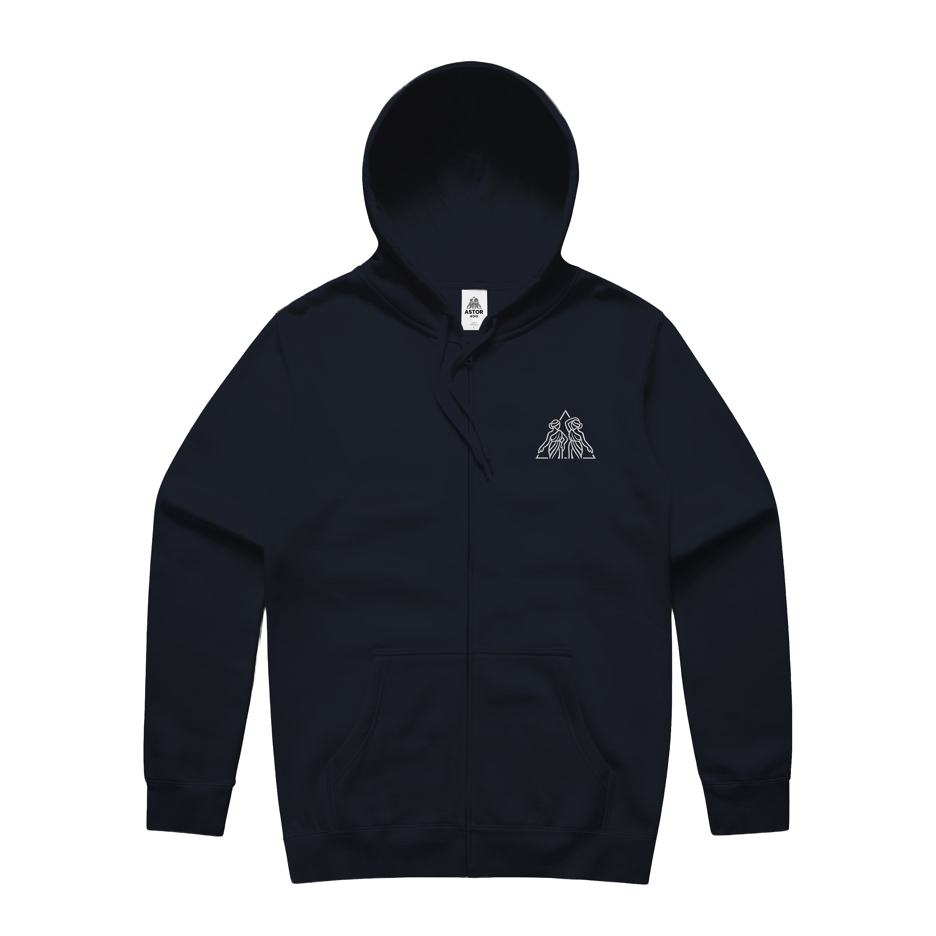 Astor 400 Capsule 3 Muses Emblem Hoodie - Navy (Front)