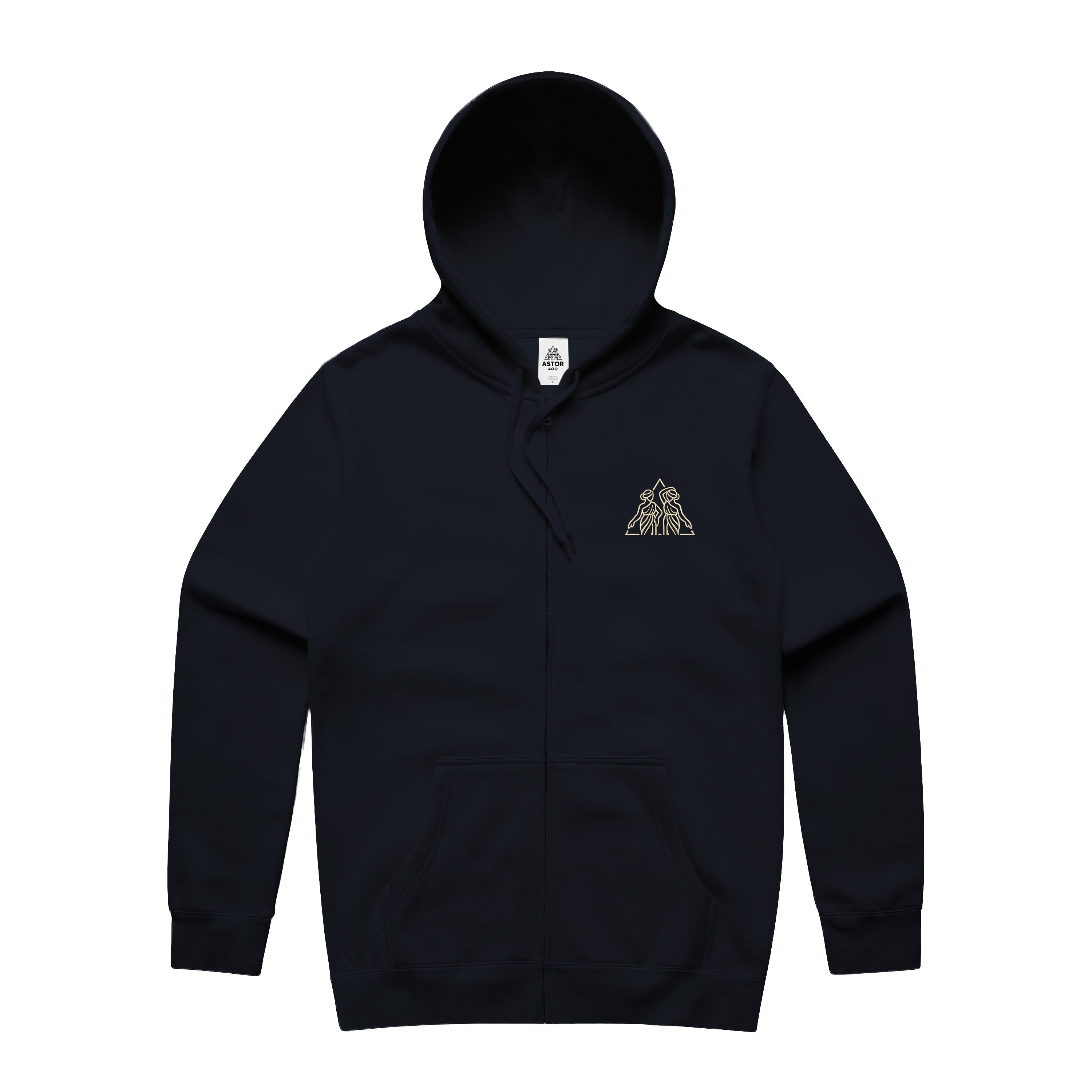Astor 400 Capsule 3 Zip-up Hoodie - Navy (Front)