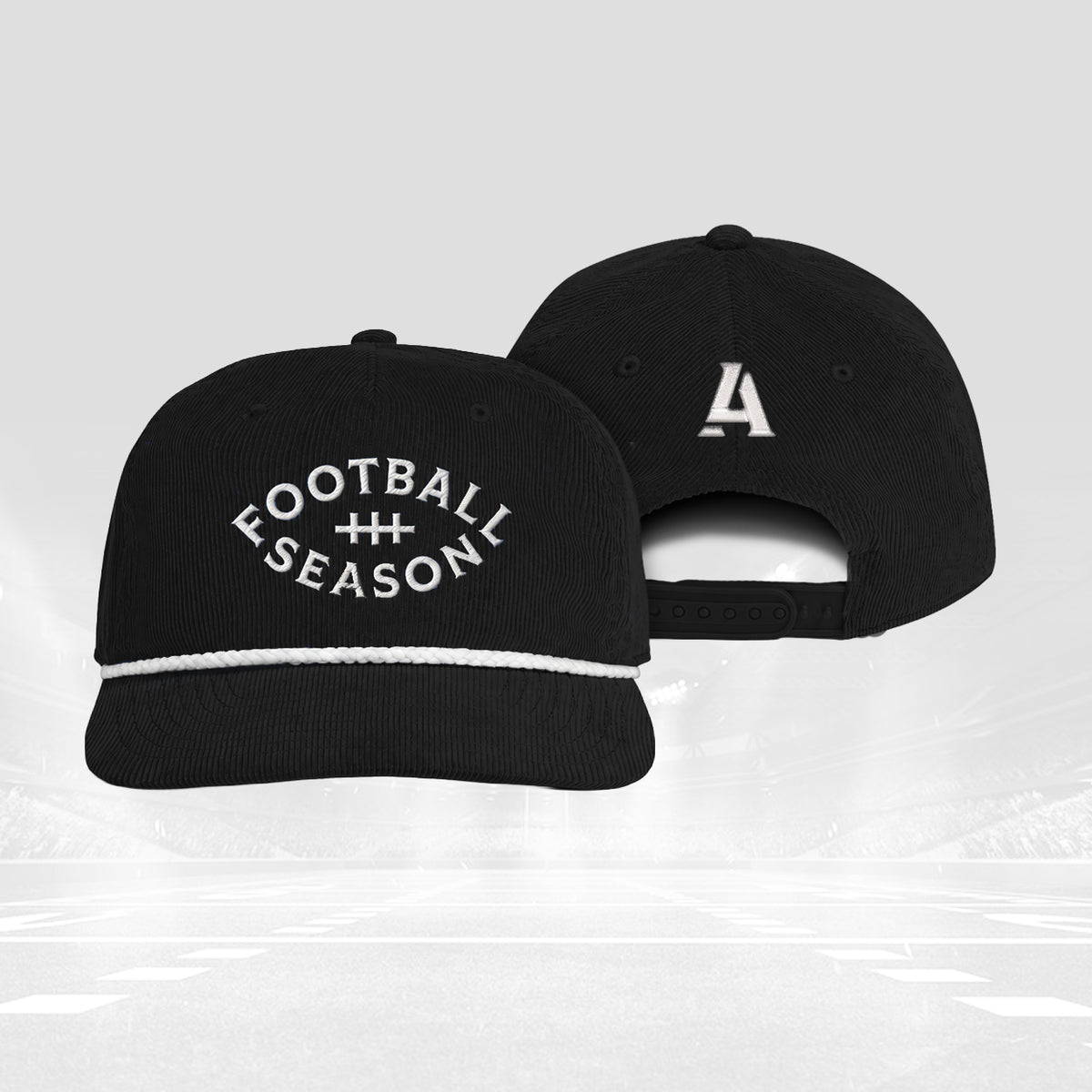 Football Season Corduroy Rope Cap