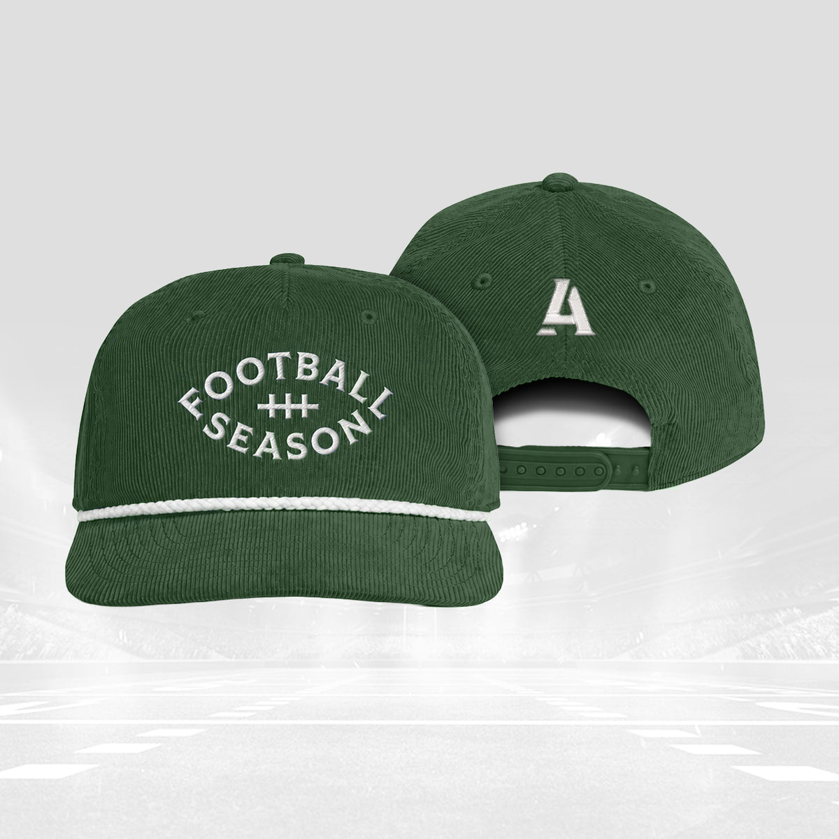 Football Season Corduroy Rope Cap